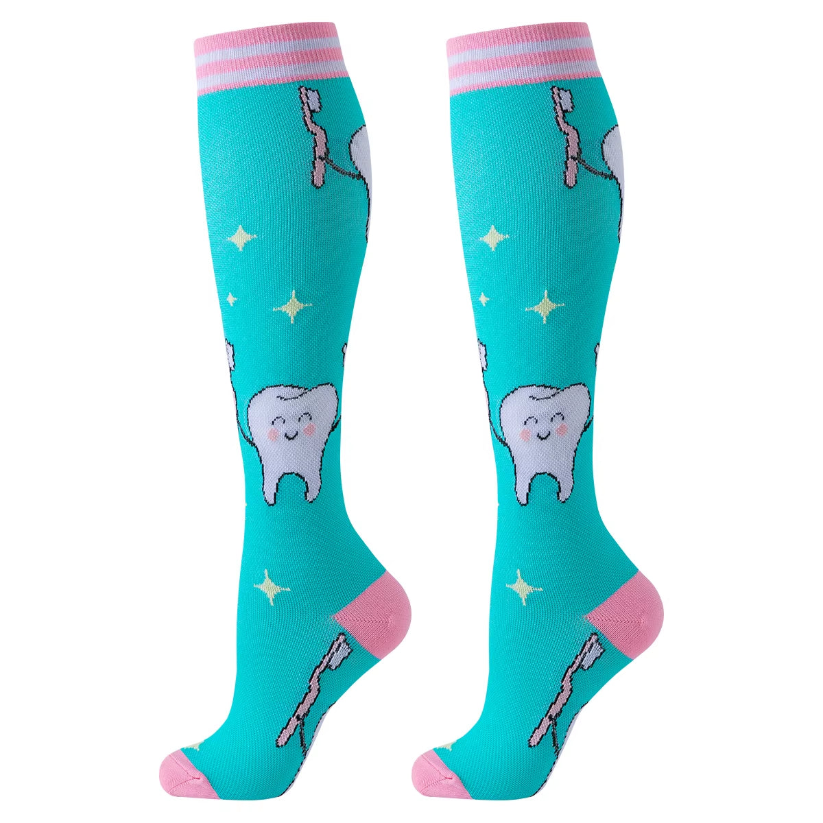 6 Pairs Nurse Compression Socks Sport Compression Socks Dentist Sport Ladies Lady Women Running