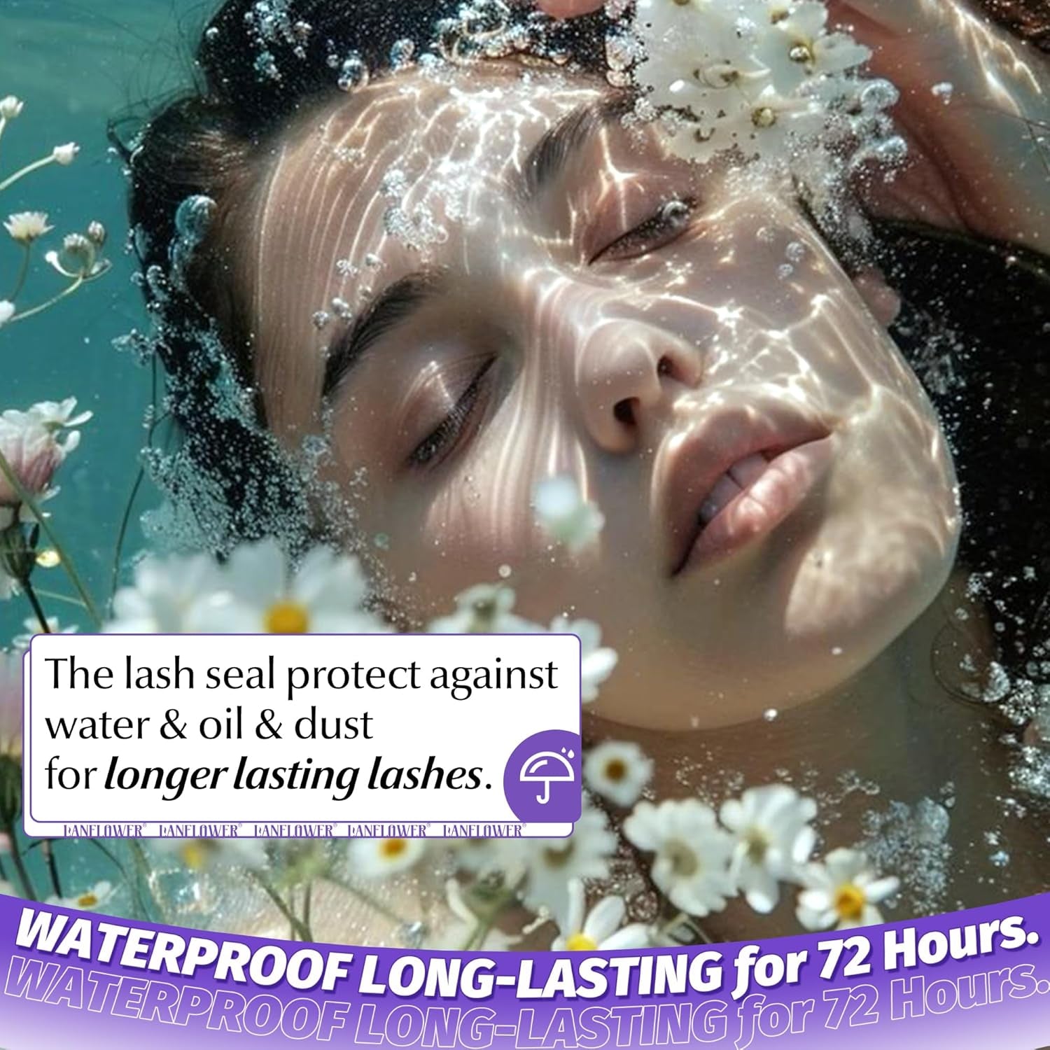 Lash Bond and Seal Waterproof Cluster Glue - 2 in 1 for Eyelash Clusters, Long Lasting DIY Extension