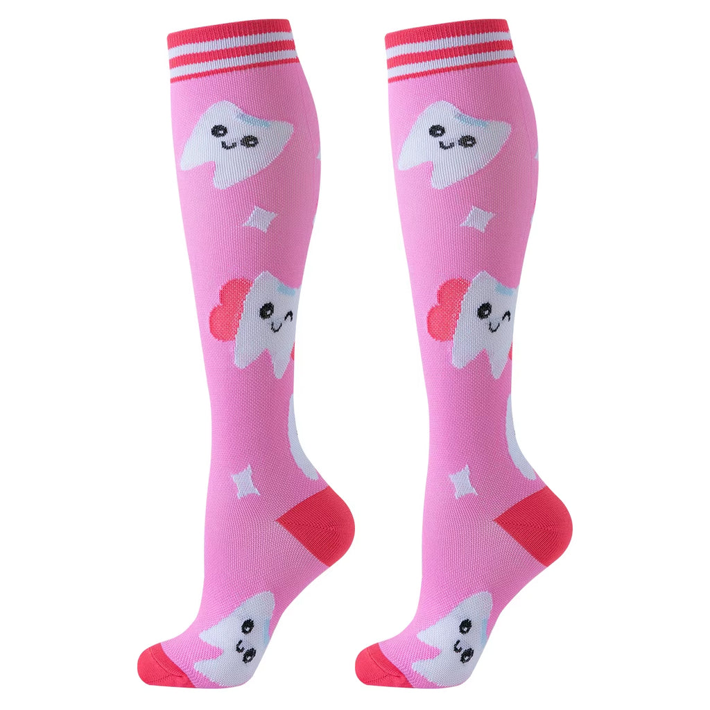 6 Pairs Nurse Compression Socks Sport Compression Socks Dentist Sport Ladies Lady Women Running