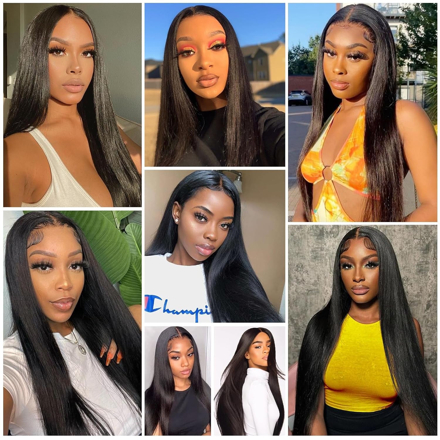 10A Straight Bundles with Closure Human Hair 20 22 24 with 18 Inch Brazilian Human Hair Bundles with Closure 100% Unprocessed Virgin Remy Straight Hair Weave 3 Bundles with 4X4 Lace Closure Free Part