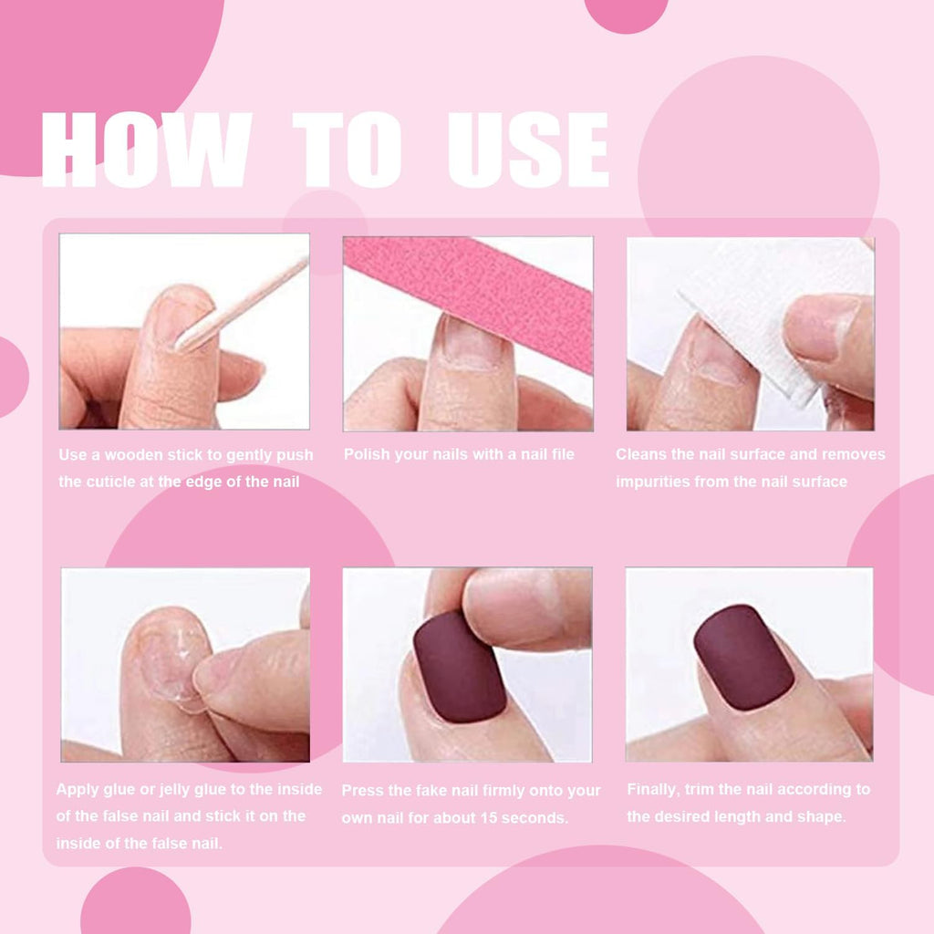 Valentine'S Day French Tip Press-On Nails - Medium Almond Shape with Cute Heart Designs - Glossy Acrylic Finish - 24Pcs Stick-On Nails for Women