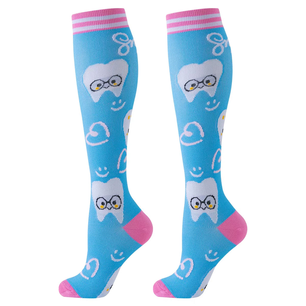 6 Pairs Nurse Compression Socks Sport Compression Socks Dentist Sport Ladies Lady Women Running