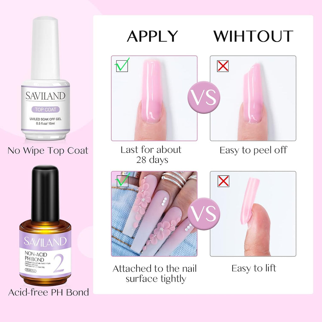 Acrylic Nail Kit with Drill: 15G Clear White Pink Acrylic Powder and Liquid Set Beginner Nail Kit with 100 Forms Brushes Primer Top Gel & Manicure Tools Kit for Extension 3D Carving Home DIY