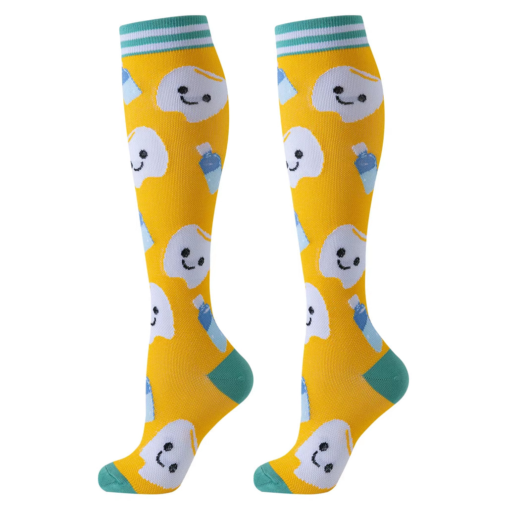 6 Pairs Nurse Compression Socks Sport Compression Socks Dentist Sport Ladies Lady Women Running